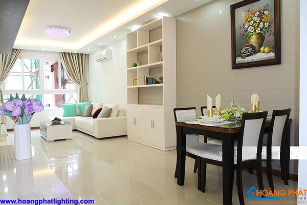 Đèn led Philips không gian phòng khách