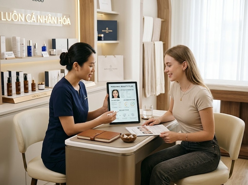 Beauty service cá nhân hóa dùng tư vấn để tăng giá trị khách hàng ra sao?