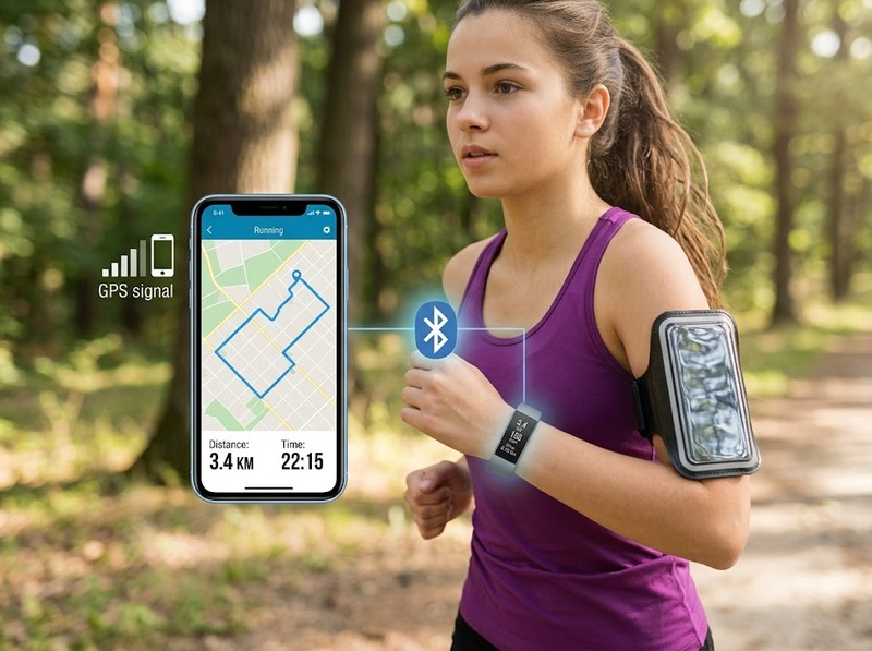So sánh built in GPS và connected GPS về độc lập, pin và độ tiện dụng