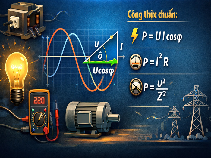 Công thức dòng điện xoay chiều lớp 12 đầy đủ và dễ áp dụng