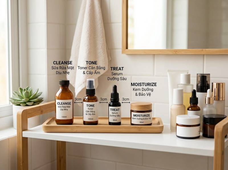 Định vị minimalist beauty tạo khác biệt bằng tối giản sản phẩm và thông điệp