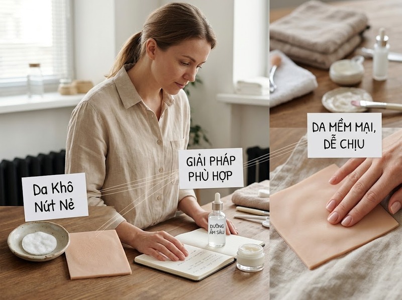 Định vị problem solution beauty xoay quanh vấn đề và kết quả khách hàng