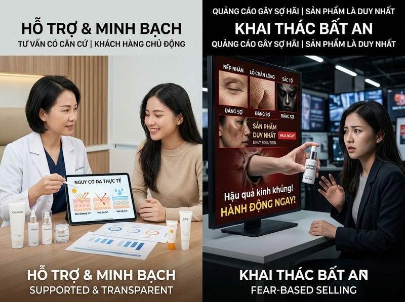 Fear based marketing beauty gây nghi ngờ và tổn hại thương hiệu ra sao?