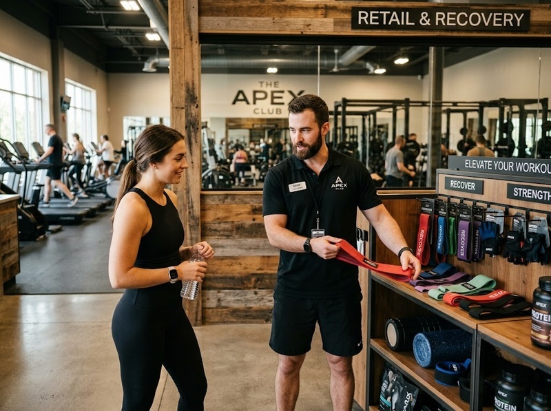 Fitness kết hợp bán lẻ sản phẩm giúp tăng doanh thu và trải nghiệm ra sao?