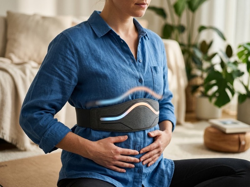 Haptic relaxation device dùng rung và nhịp xúc giác để hướng dẫn thư giãn