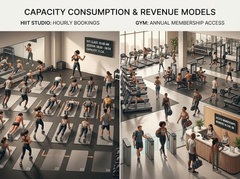 So sánh HIIT studio và phòng gym về trải nghiệm và mô hình doanh thu