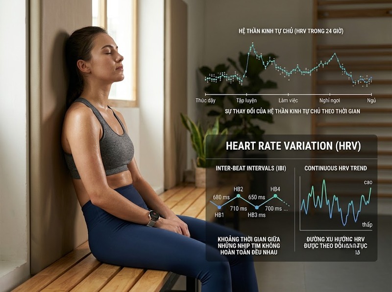 HRV và phục hồi giúp quan sát khả năng thích nghi và trạng thái cơ thể