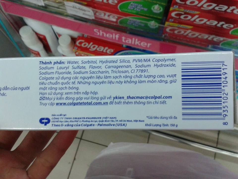 Kem đánh răng có chứa thành phần thuốc diệt chuột