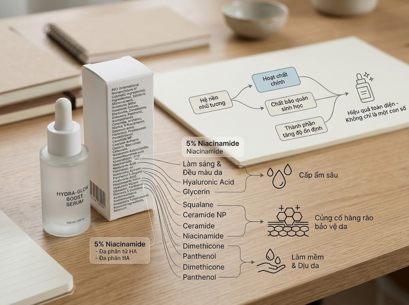 Minh bạch thành phần skincare giúp khách hàng hiểu và tin sản phẩm ra sao?