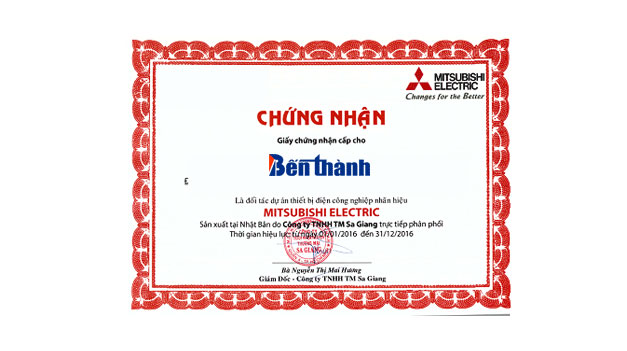 Đại lý thiết bị điện Mitsubishi tại Hà Nội