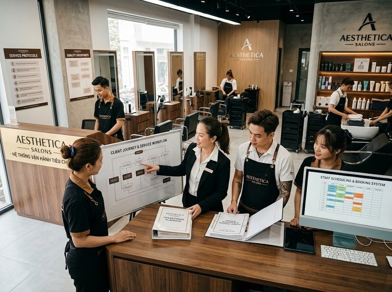 Mô hình chuỗi salon tạo lợi thế vận hành khi mở nhiều cơ sở ra sao?