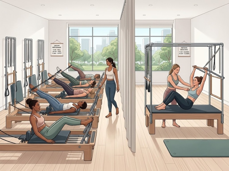 Mô hình kinh doanh pilates studio có những nguồn doanh thu chính nào?