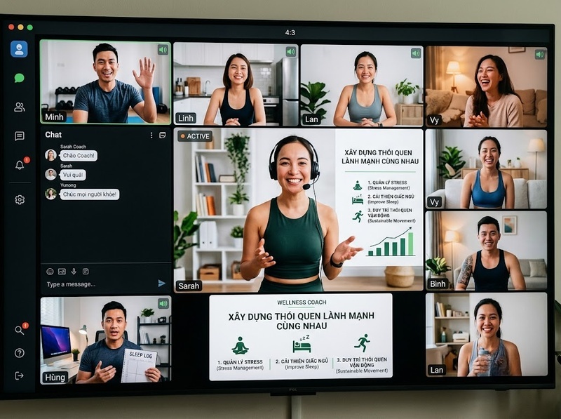 Mô hình online wellness coaching có những nguồn doanh thu nào?