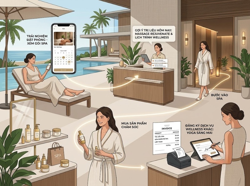 Mô hình resort spa biến trải nghiệm nghỉ dưỡng thành doanh thu ra sao?