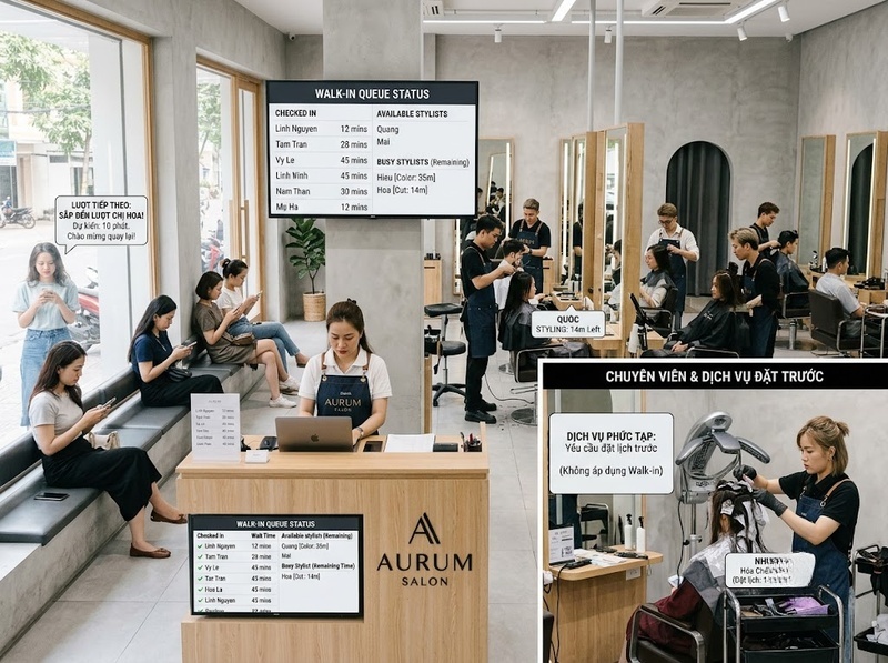 Mô hình walk-in salon phù hợp khi nào và có những hạn chế nào?