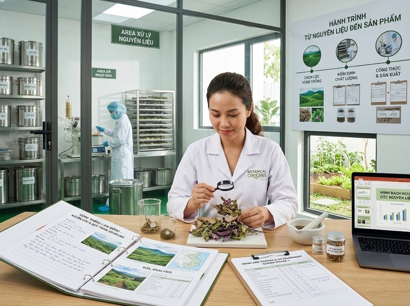 Nguồn gốc nguyên liệu skincare tạo authenticity và khác biệt thương hiệu ra sao?