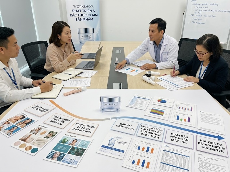 Phân biệt scientific claim và marketing claim mỹ phẩm về bằng chứng và mục đích