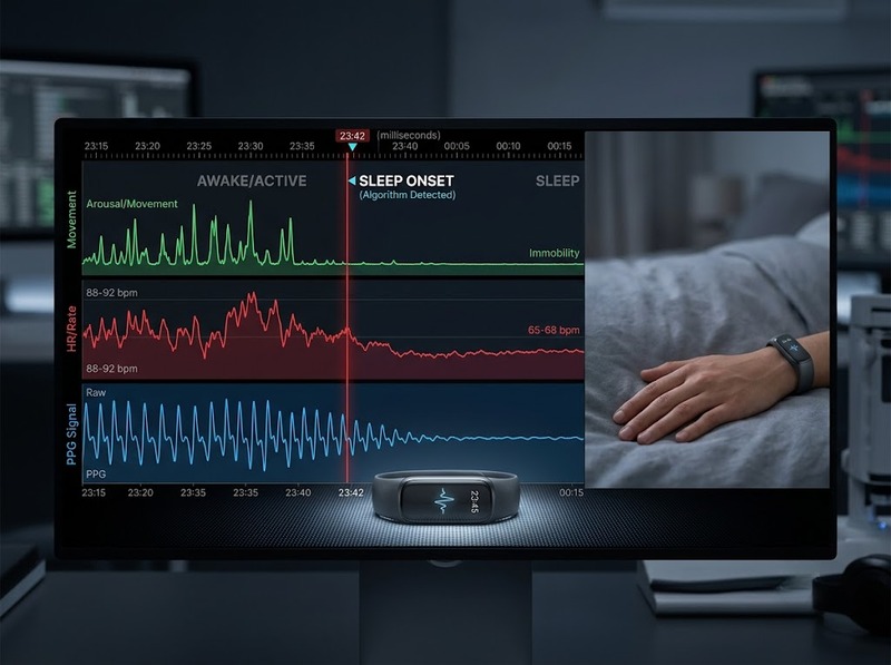 Sleep latency tracker ước tính thời gian từ lên giường đến khi ngủ