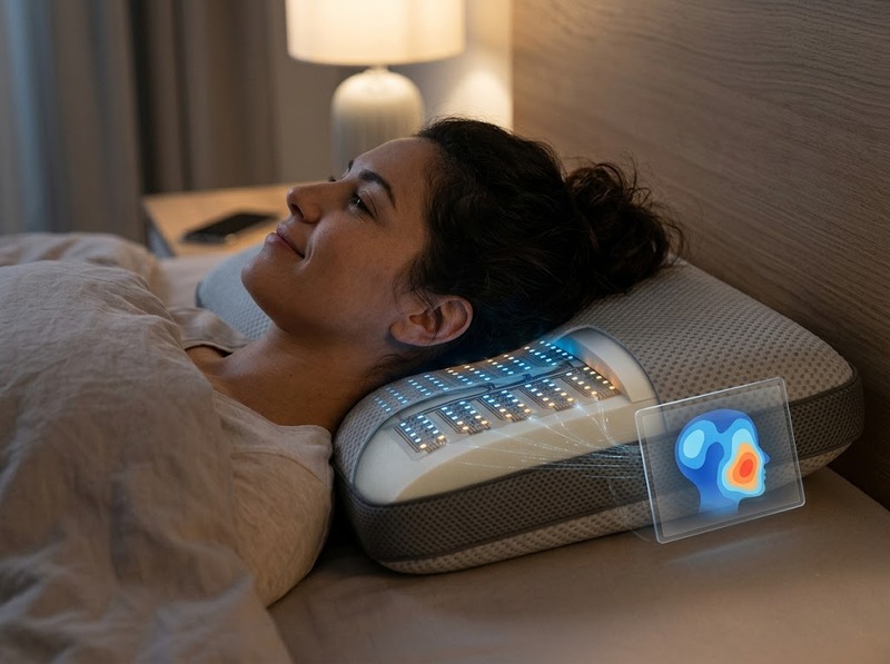 Smart pillow tích hợp cảm biến, âm thanh hoặc điều chỉnh tư thế như thế nào?