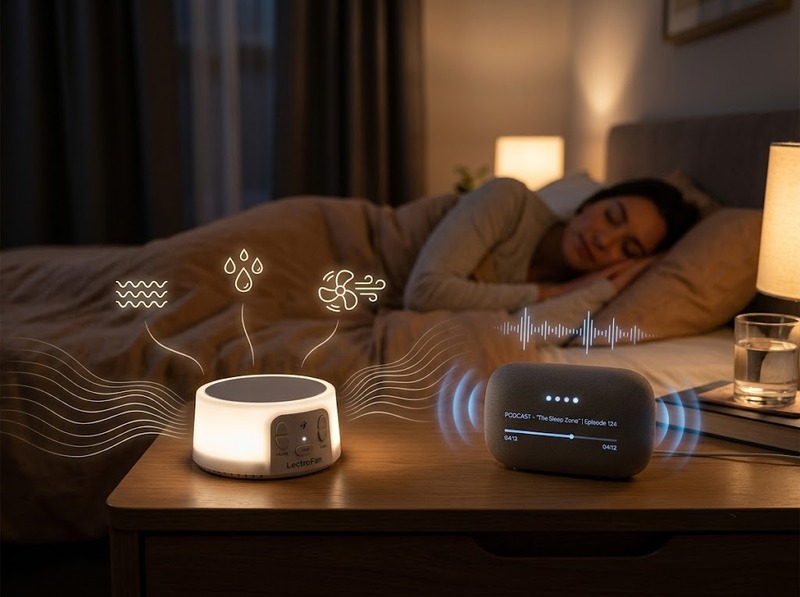 So sánh smart speaker và sleep sound machine về âm thanh và tính năng ngủ