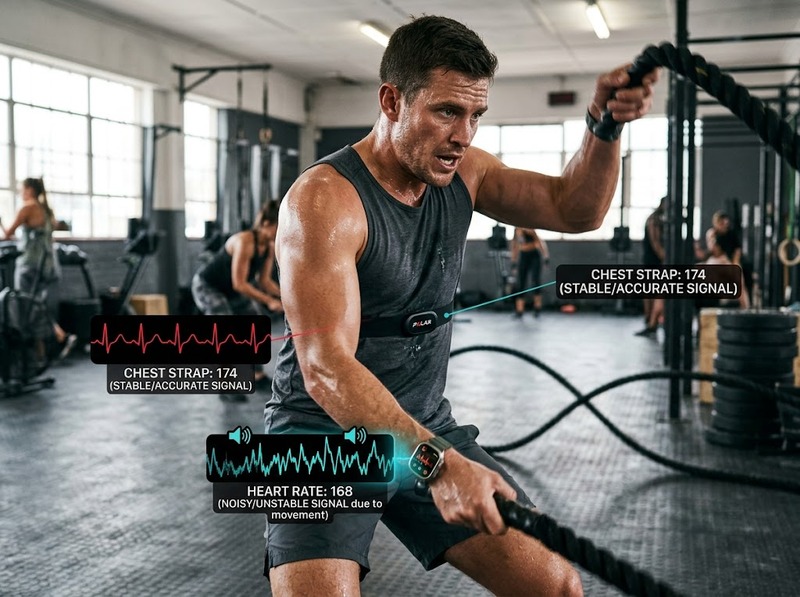 So sánh smartwatch và chest strap về phương pháp và độ phù hợp khi tập
