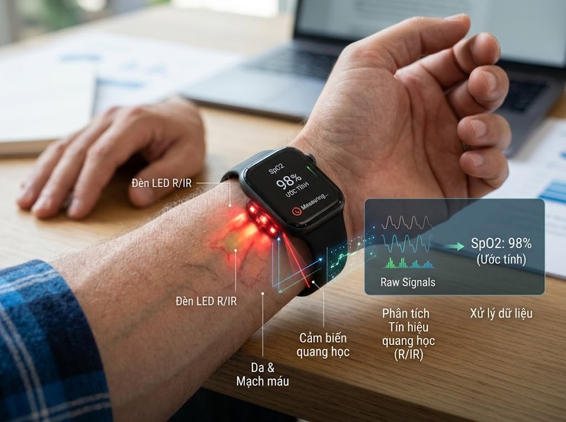 SpO2 wearable phù hợp theo dõi xu hướng hơn là tự chẩn đoán sức khỏe