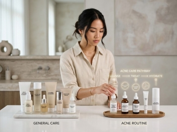 Định vị acne skincare khác skincare đại trà thế nào?