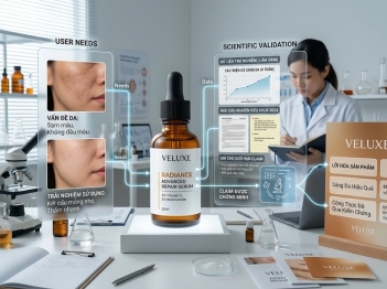 Định vị science backed beauty được xây dựng thế nào?