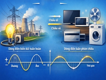 Dòng điện xoay chiều là gì lớp 9? định nghĩa và ví dụ dễ hiểu