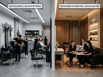 Salon tóc cao cấp và phổ thông khác nhau thế nào?