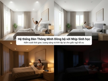 Smart lighting giấc ngủ hỗ trợ nhịp sinh hoạt thế nào?