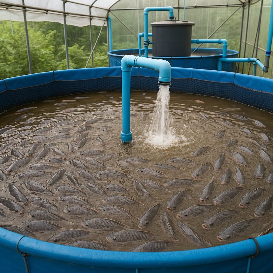 nuôi cá rô phi trong thùng nhựa